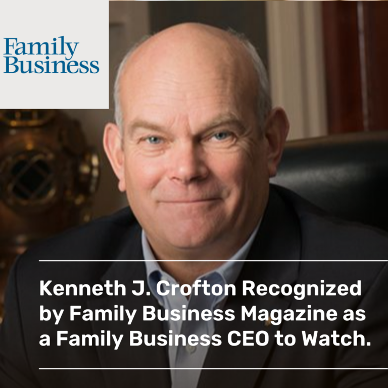 Kenny Crofton Featured in Family Business CEOs to Watch 2024 - Crofton